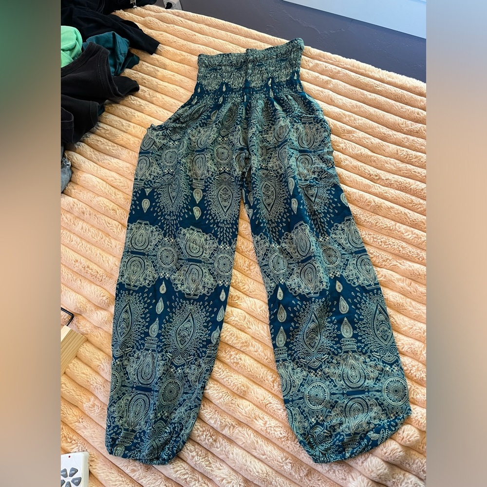 Turquoise Hippie Pants